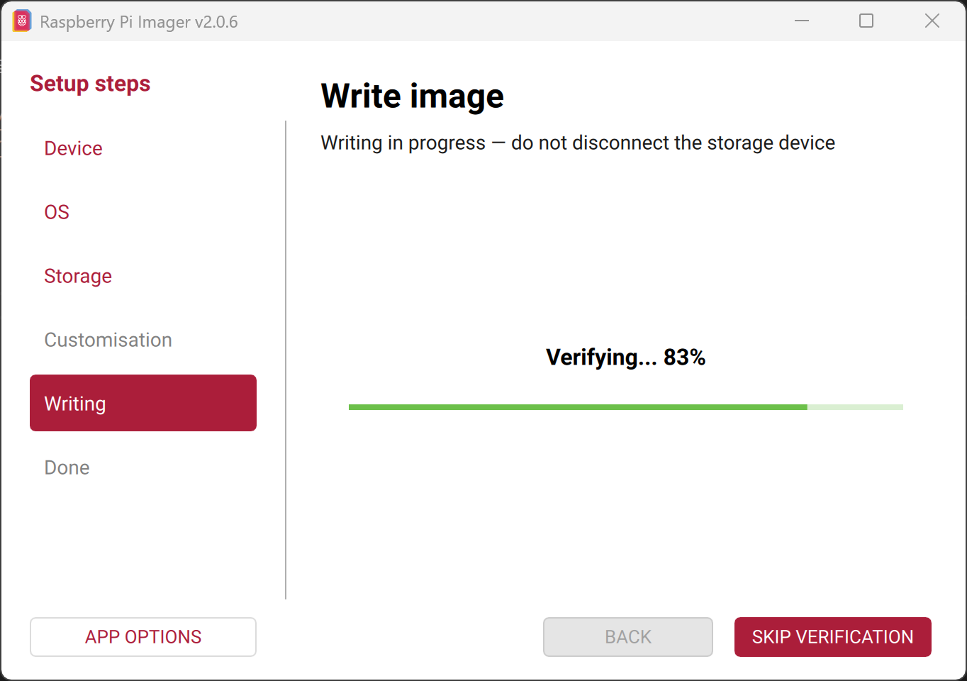 Raspberry Pi Imager 8